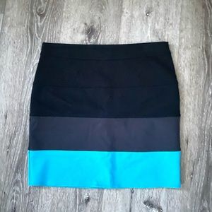 Candie’s Medium Striped Bodycon Mini Skirt